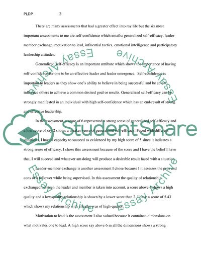 Personal Leadership Development