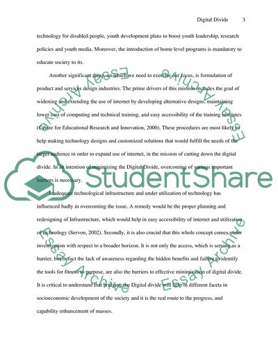 Point-Wise Analysis of the Digital Divide
