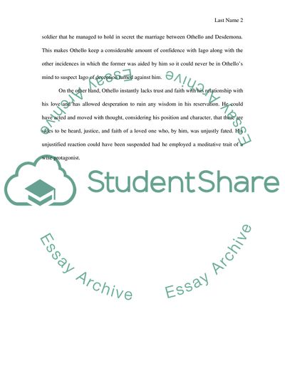 Othello and Desdemona