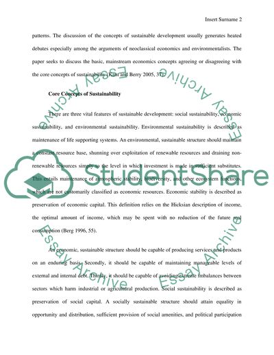 Economics for Sustainability