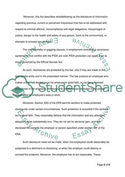 Law and Modern Corporation in International Context: Whistleblowing