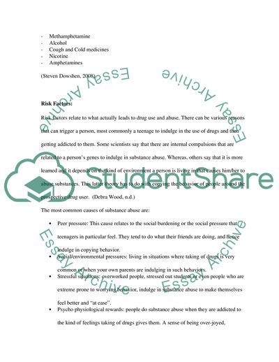 African American Femal Adolescents and Substance Abuse