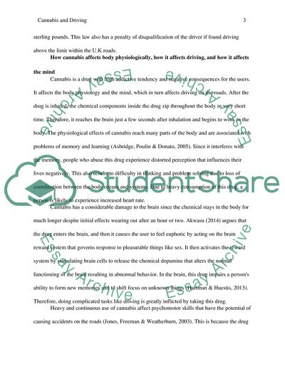 Cannabis and Driving