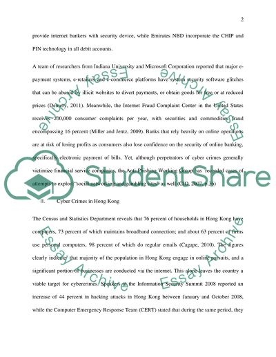 Hong Kong and the Impact of Cyber Crimes