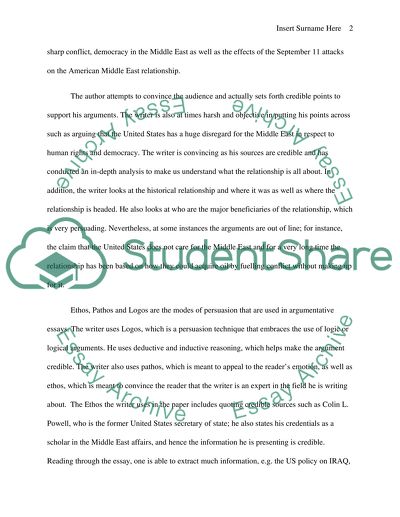 The US and middle east