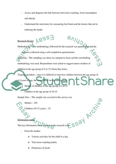 Effect of Junk Food Advertising on Obesity in Children