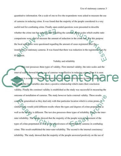 Stationary Cameras and Crime