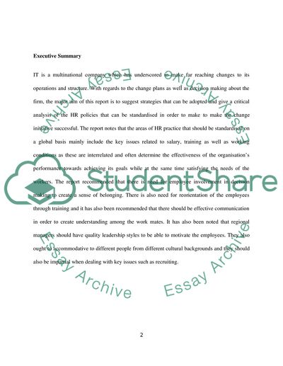 HRM in International Context