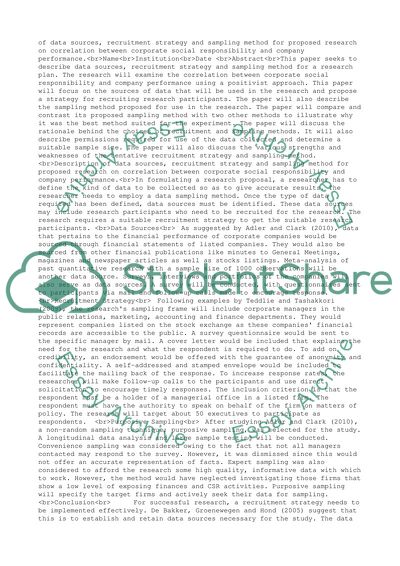 Proposed Sources, Strategy, and Method for Project