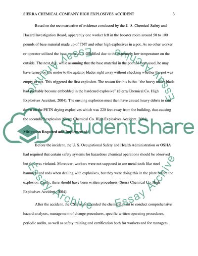 Chemistry of hazardous materials
