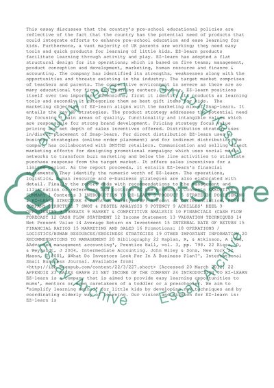 A startup business EZ-learn