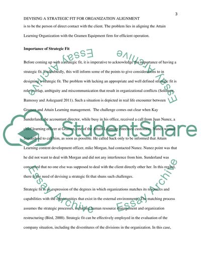 Aligning AL Company with the Gramen Equipment Operations
