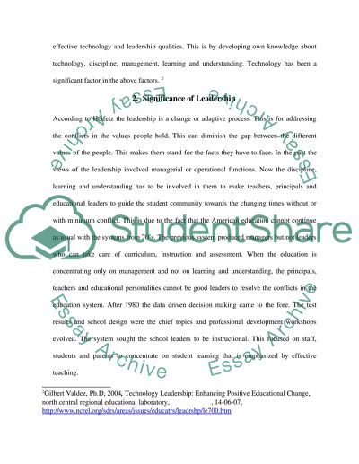 Leadership in Todays Education System in America