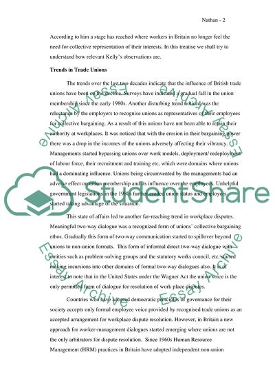 Account of British Trade Unions by Kelly