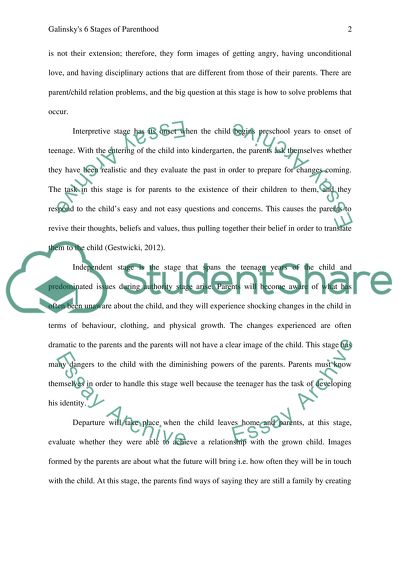 Galinskys 6 stages of parenthood