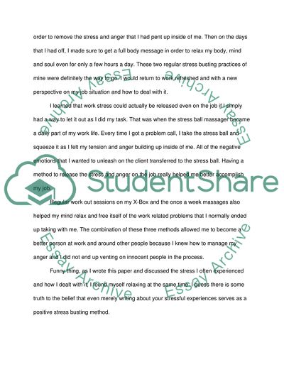 The Stress of Working in a Call Center