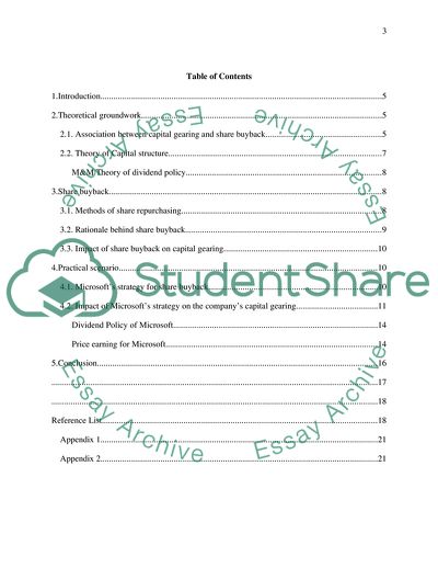 A Considerable Degree of Impact on a Companys Capital Structure
