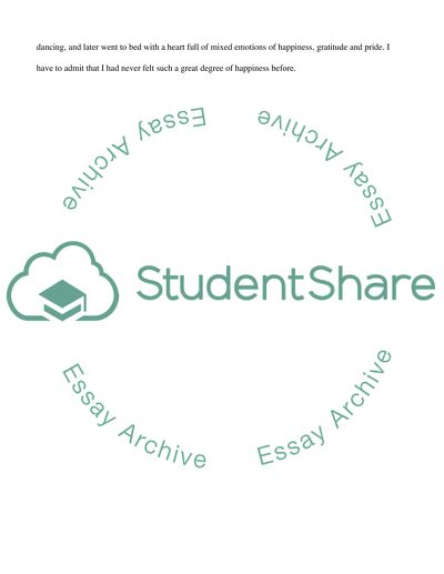 What has been the happiest day of your life so far