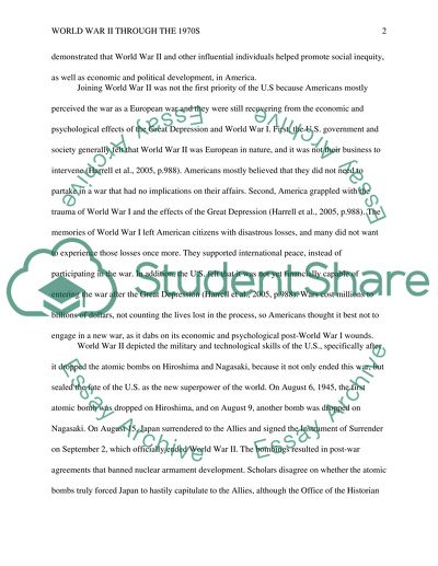 World War ll Through the1970s