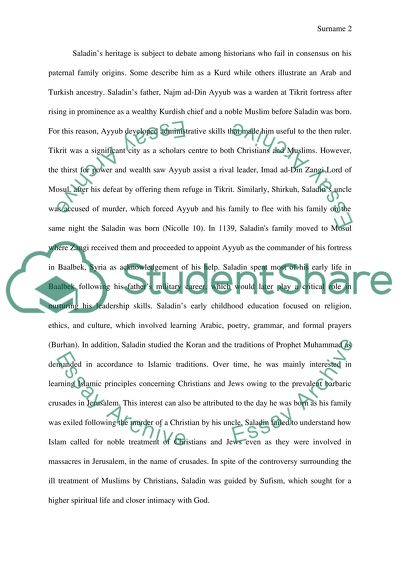 The Crusades Saladin