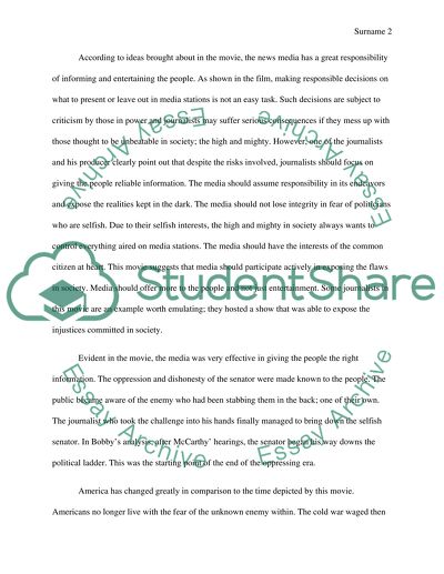 Good Night, and good luck Chuck