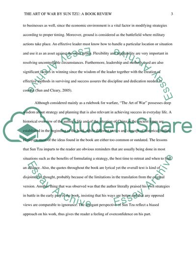 Book Review of The Art of War by Sun Tzu