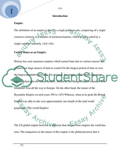 Expansionist Policies and USA Military
