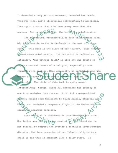 Infidel by Ayaan Hirsi-Ali