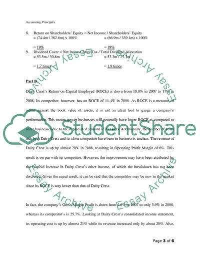 Commentary on Accounting Ratios