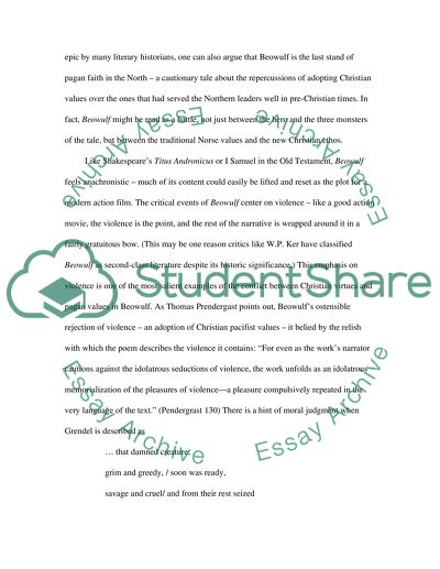 The Battle between Christian Virtues and Pagan Philosophies in Beowulf