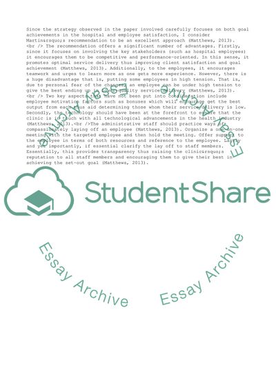 Downsizing Dodge Clinic by M. Matthews