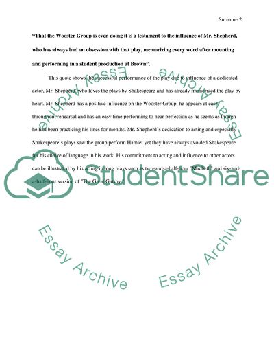 Inspired by Ghosts of Hamlets Past