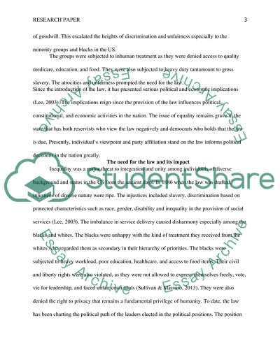 Equal Protection under Law