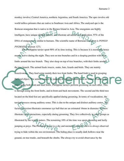 Similarities and Differences between Santa Barbara Zoos Inhabitants