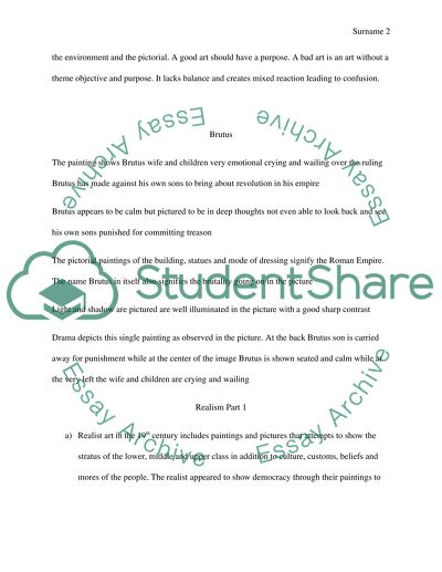 Modern Art History Assignments