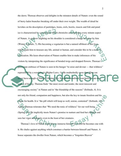 Walden: Thoreaus Spiritual Vision of Unity with Nature and the Significance of Self-Expression