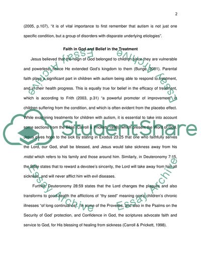 Effective Treatment for Autism in Children