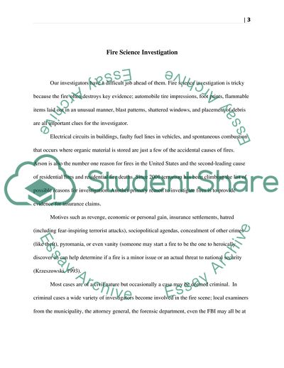 Incendiary Fire Analysis and Investigation in a Post-9/11 World