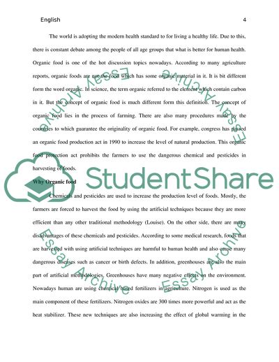 Organic Food as a Way of a Healthy Life