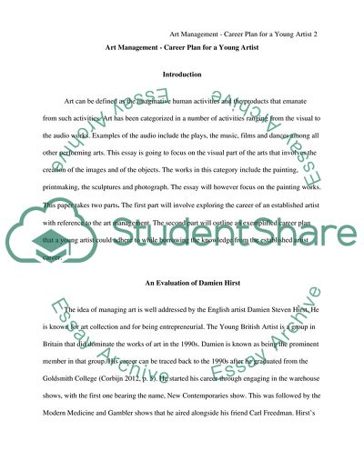 Art Management: Career Plan for a Young Artist