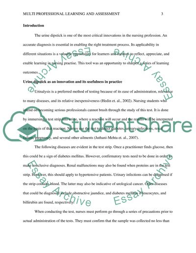 Multi-Professional Support of Learning and Assessment in Practice