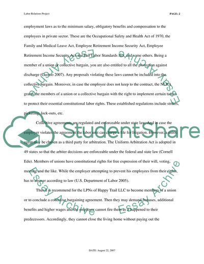 Labor Relations Project