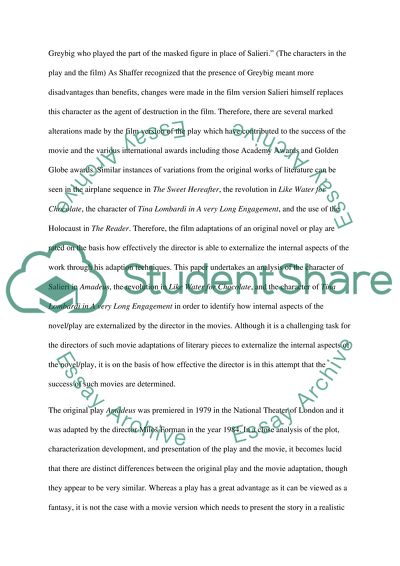 Novels Adaptation for Films