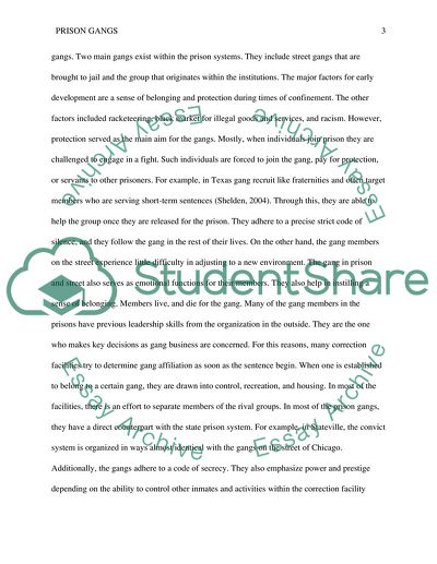 The Challenge Of Prison Gangs