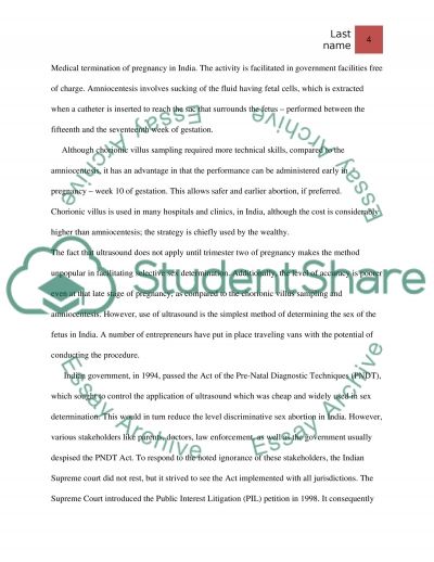 Essay girl child abortion
