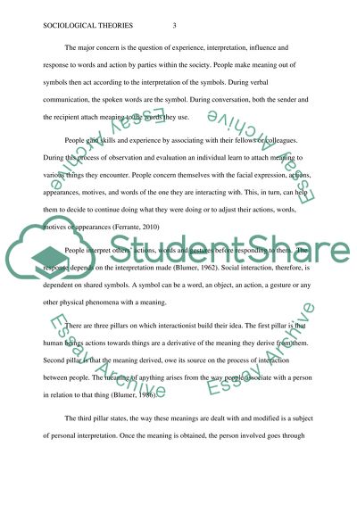 Major Sociological Theories