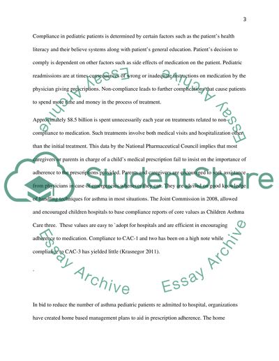 Asthma research paper