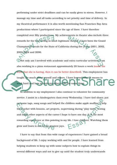 Discuss your most significnt cdemic or personl chievement