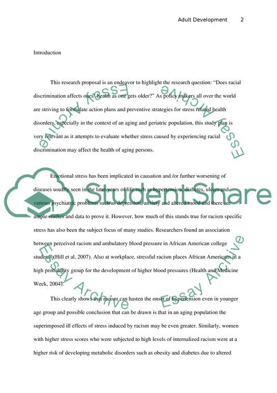 Racial Discrimination and Health Problems