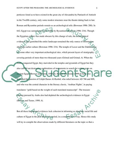 Egypt after the Pharaohs: The Archaeological Evidence